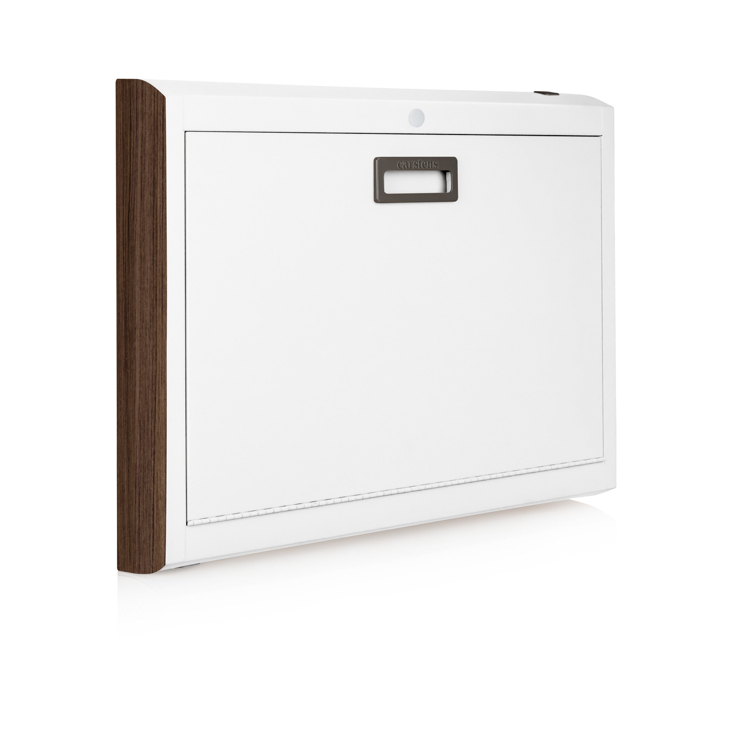 CarePod® Wide 4” Wall-Mounted Workstations with Keyboard Door, Powder White