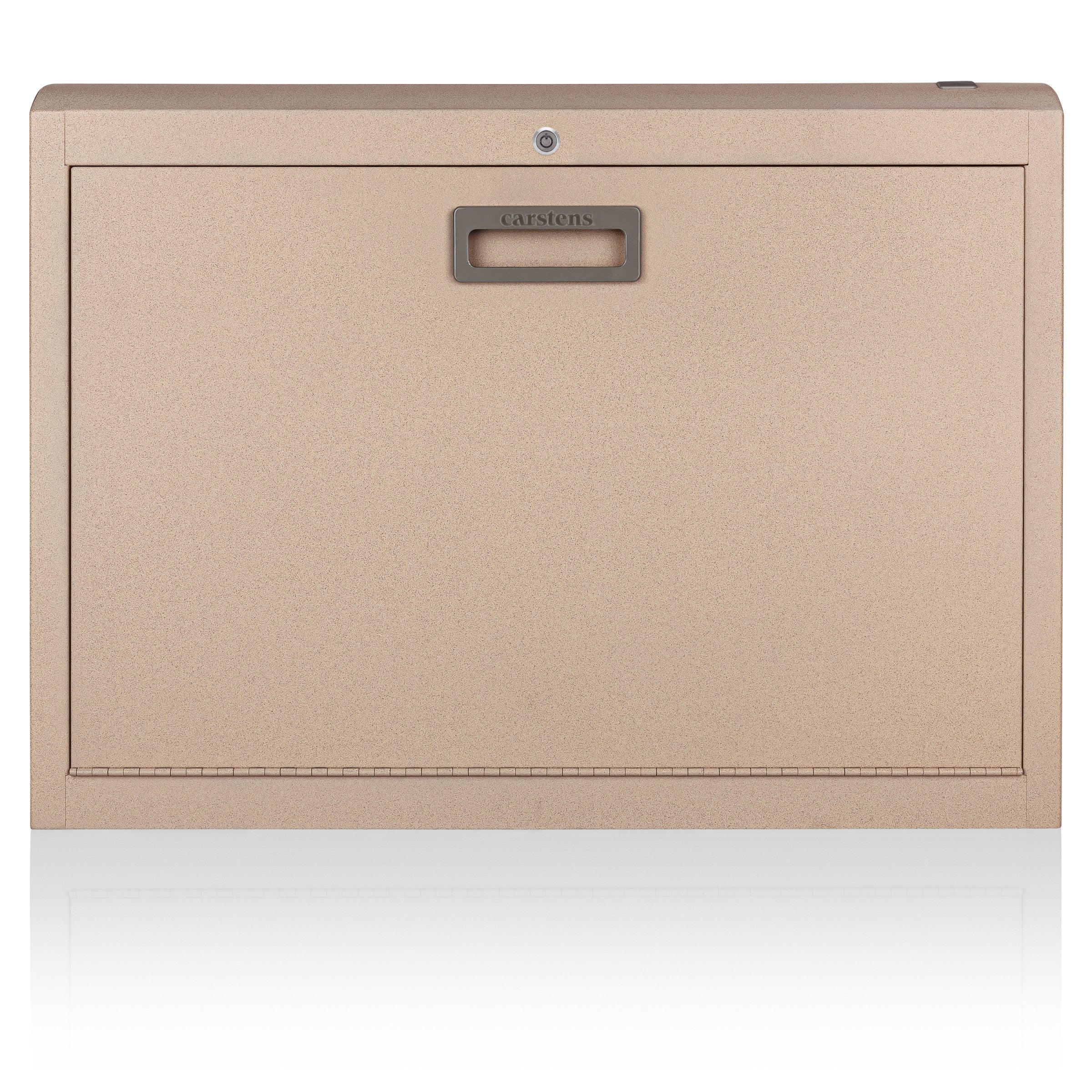 CarePod® Wide 4” Wall-Mounted Workstations with Keyboard Door, Sandstone