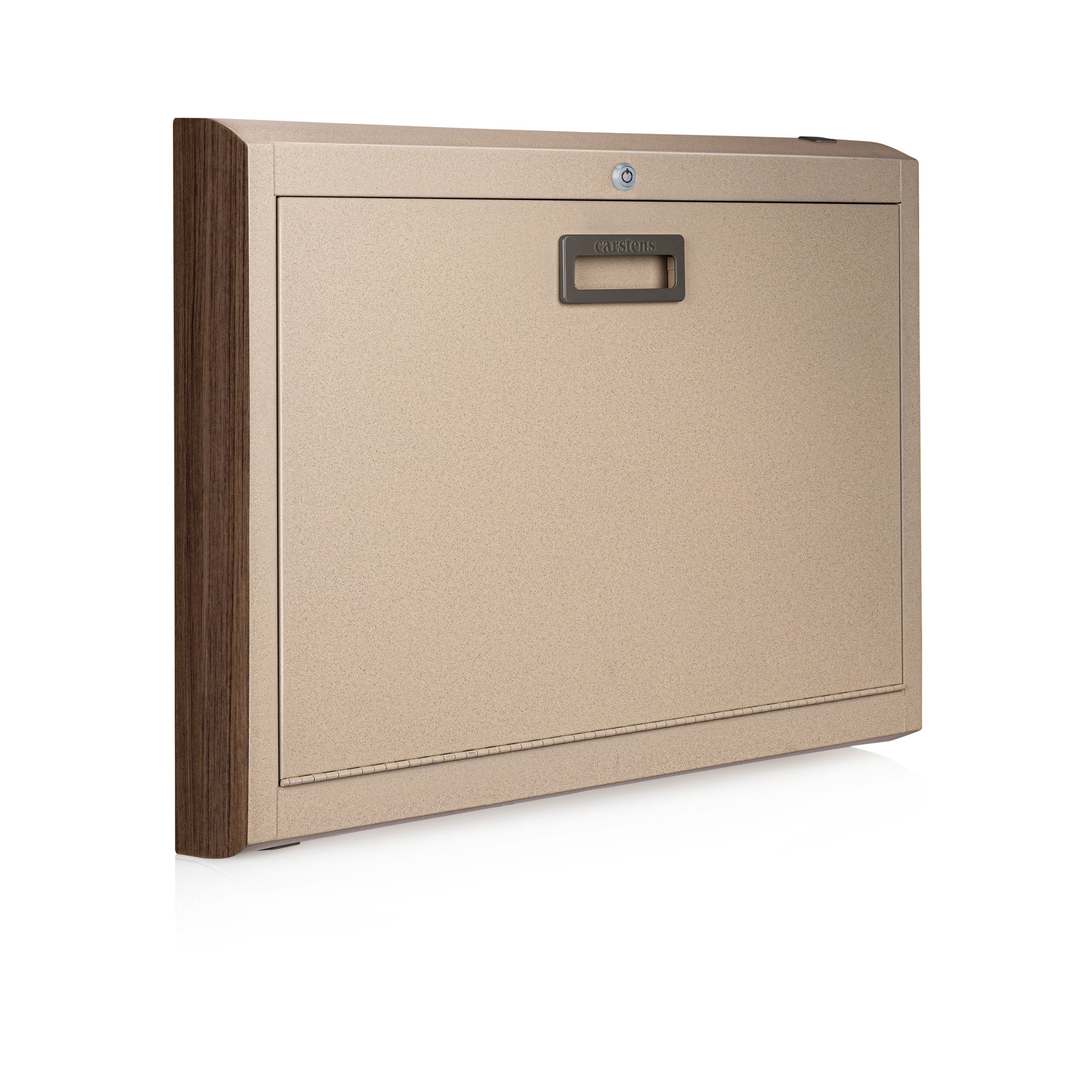 CarePod® Wide 4” Wall-Mounted Workstations with Keyboard Door, Sandstone