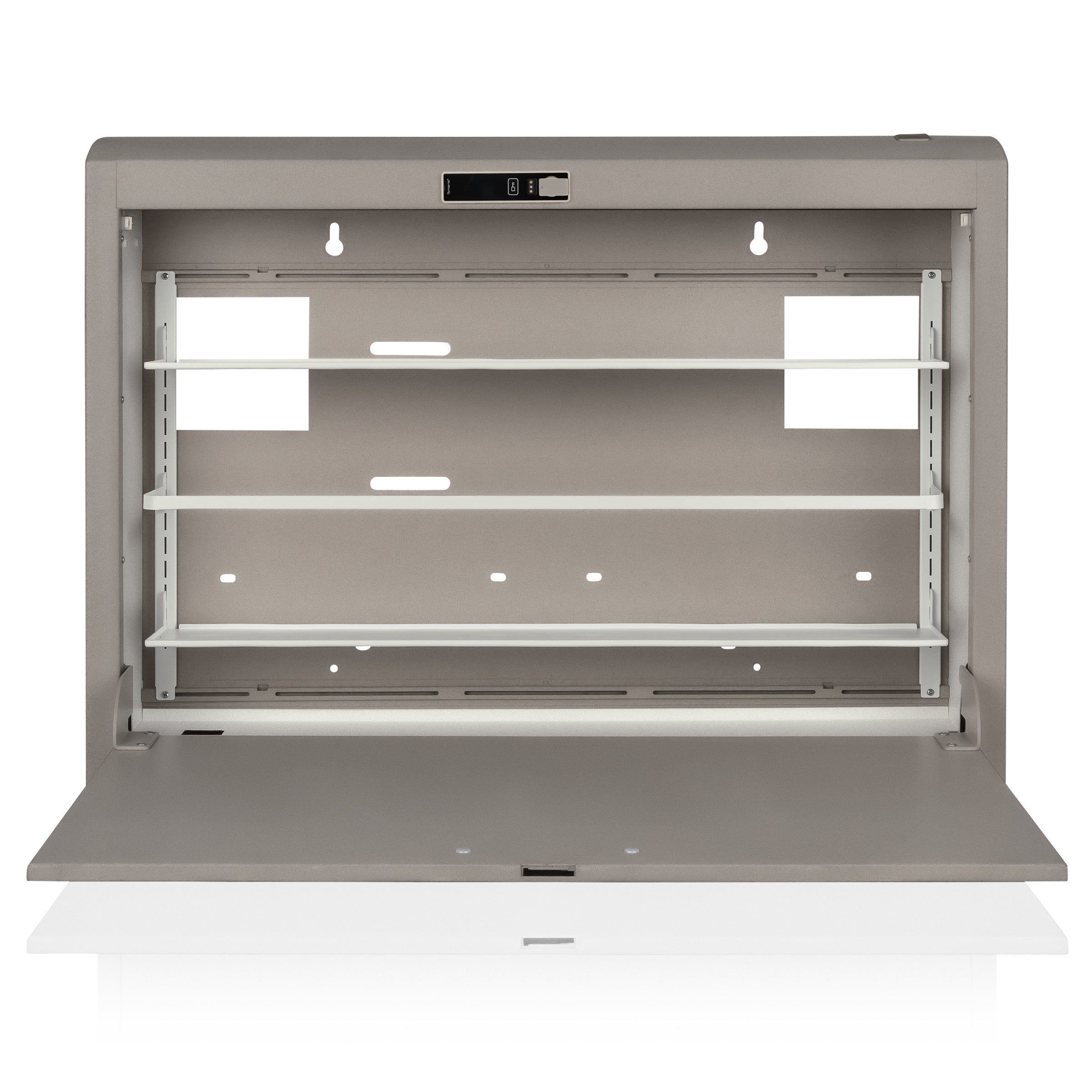 CarePod® Wide 4” Wall-Mounted Workstations with Standard Door, River Rock