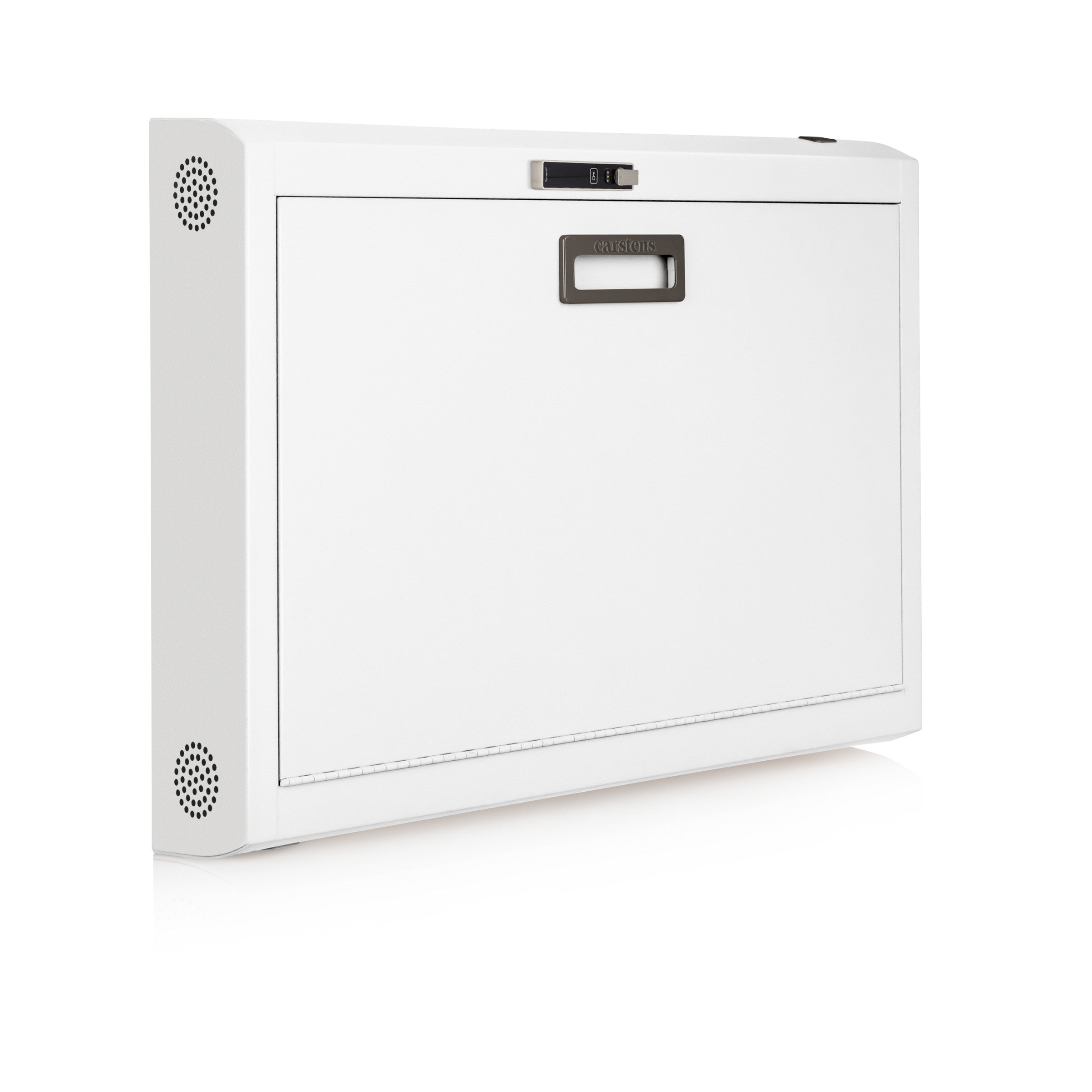 CarePod® Wide 6” Wall-Mounted Workstations with Standard Door, Powder White