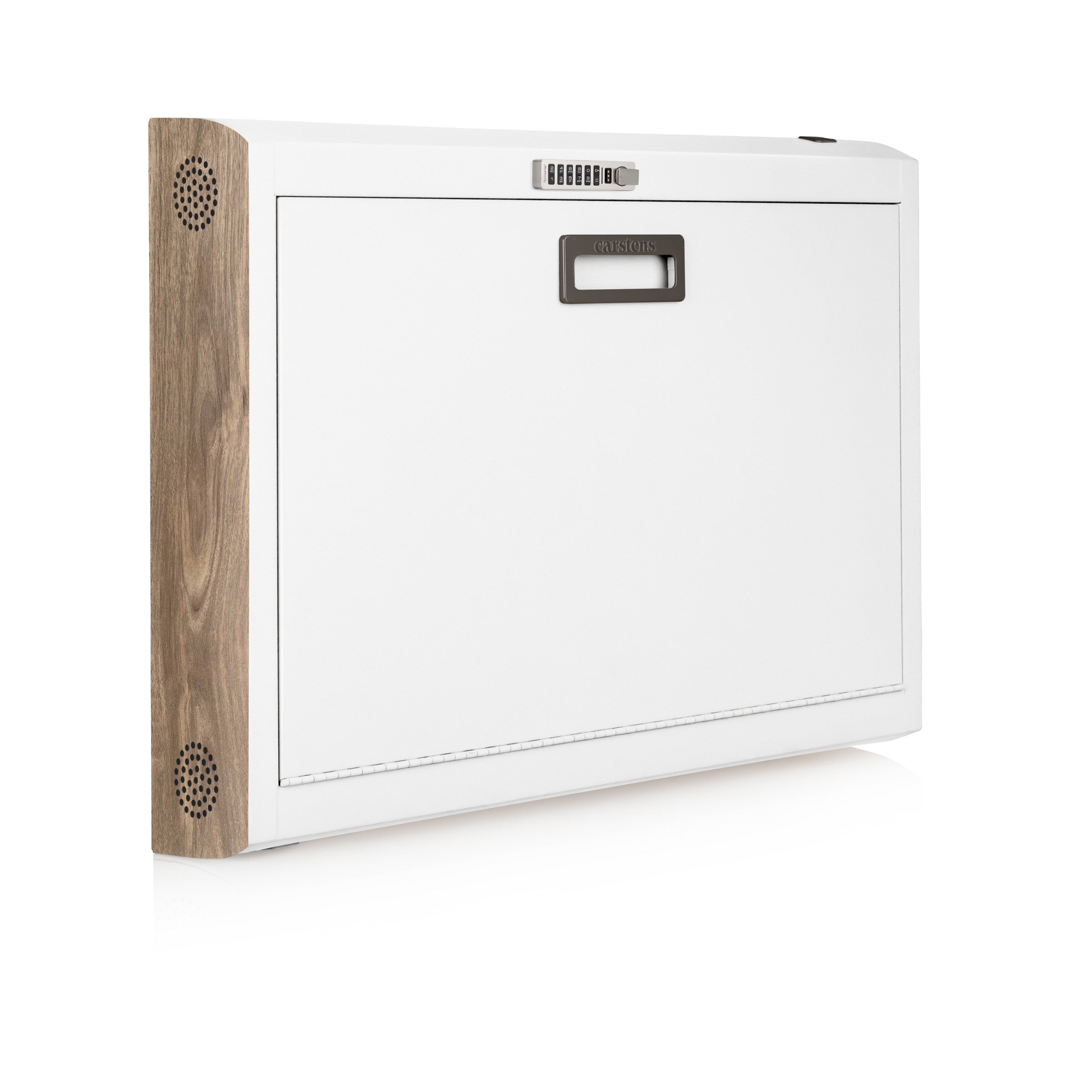 CarePod® Wide 6” Wall-Mounted Workstations with Standard Door, Powder White