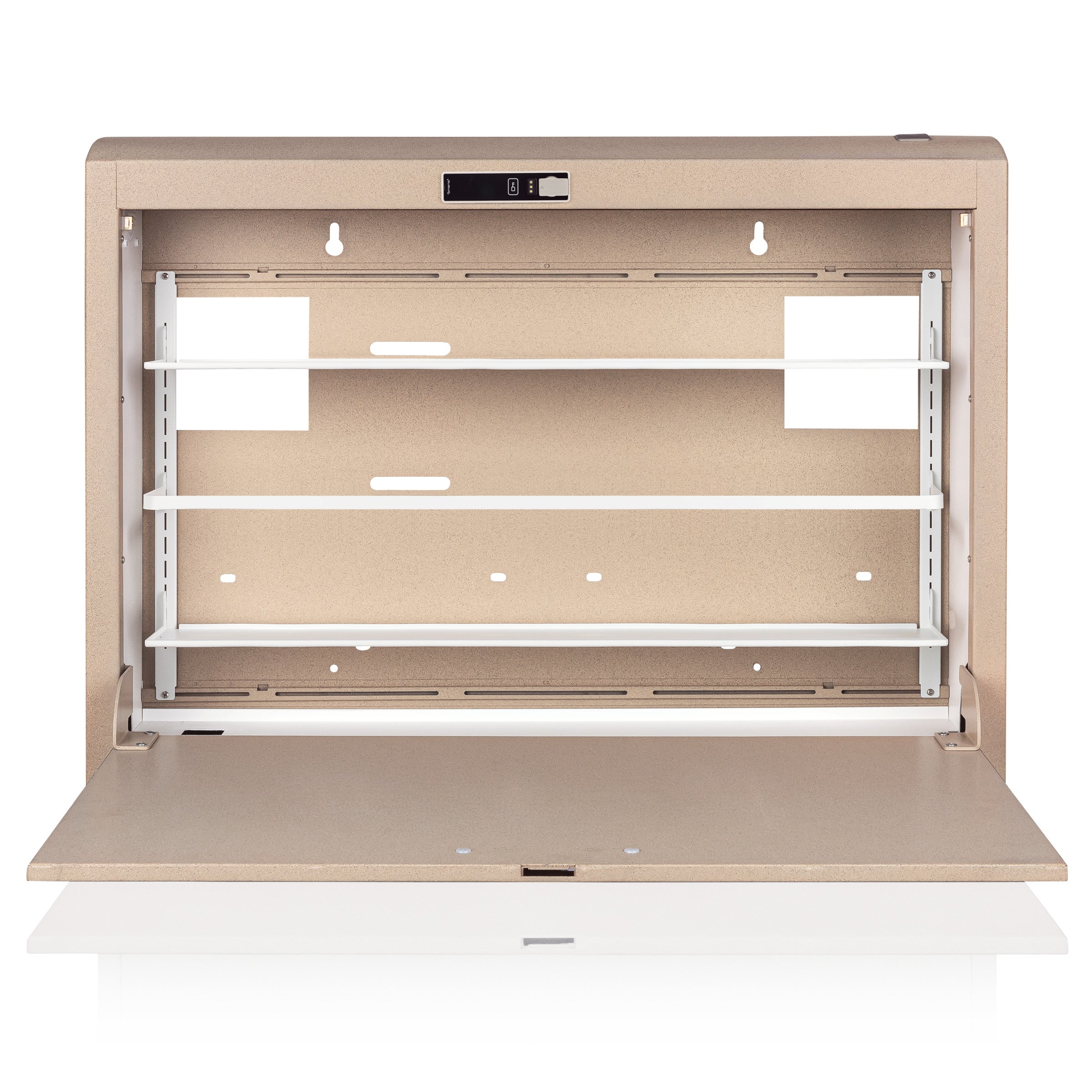 CarePod® Wide 6” Wall-Mounted Workstations with Standard Door, Sandstone