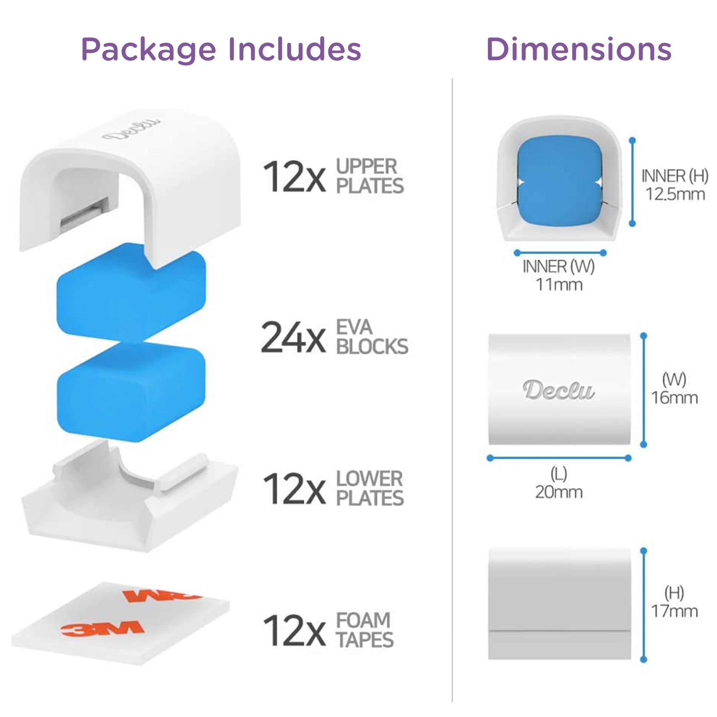Self-Adhesive Cable Clips