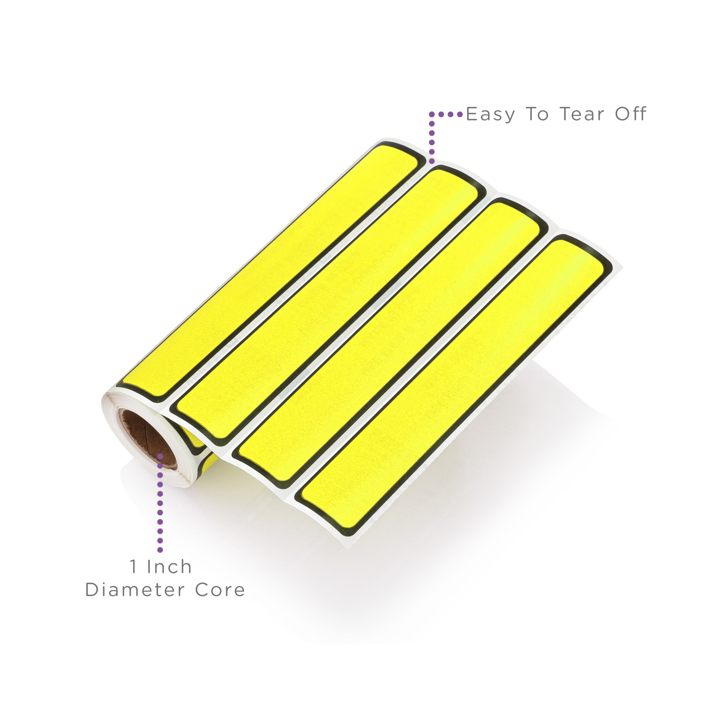 Blank ID Labels for 1" Ring Binder Spines – Roll of 200