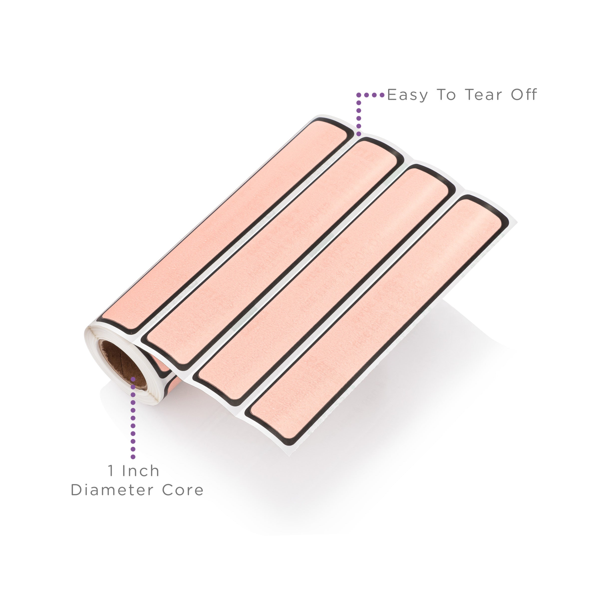 Blank ID Labels for 1" Ring Binder Spines – Roll of 200