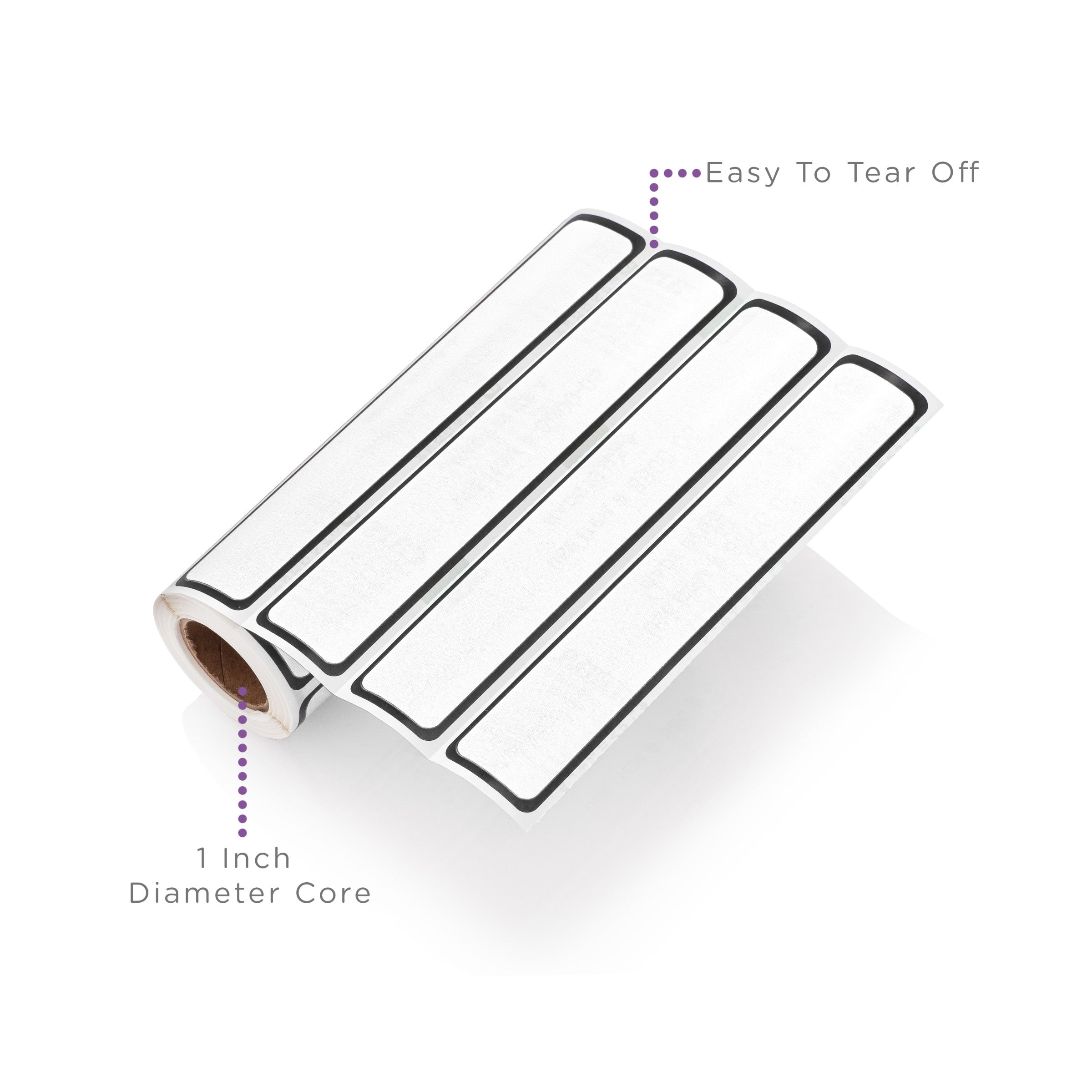 Blank ID Labels for 1" Ring Binder Spines – Roll of 200