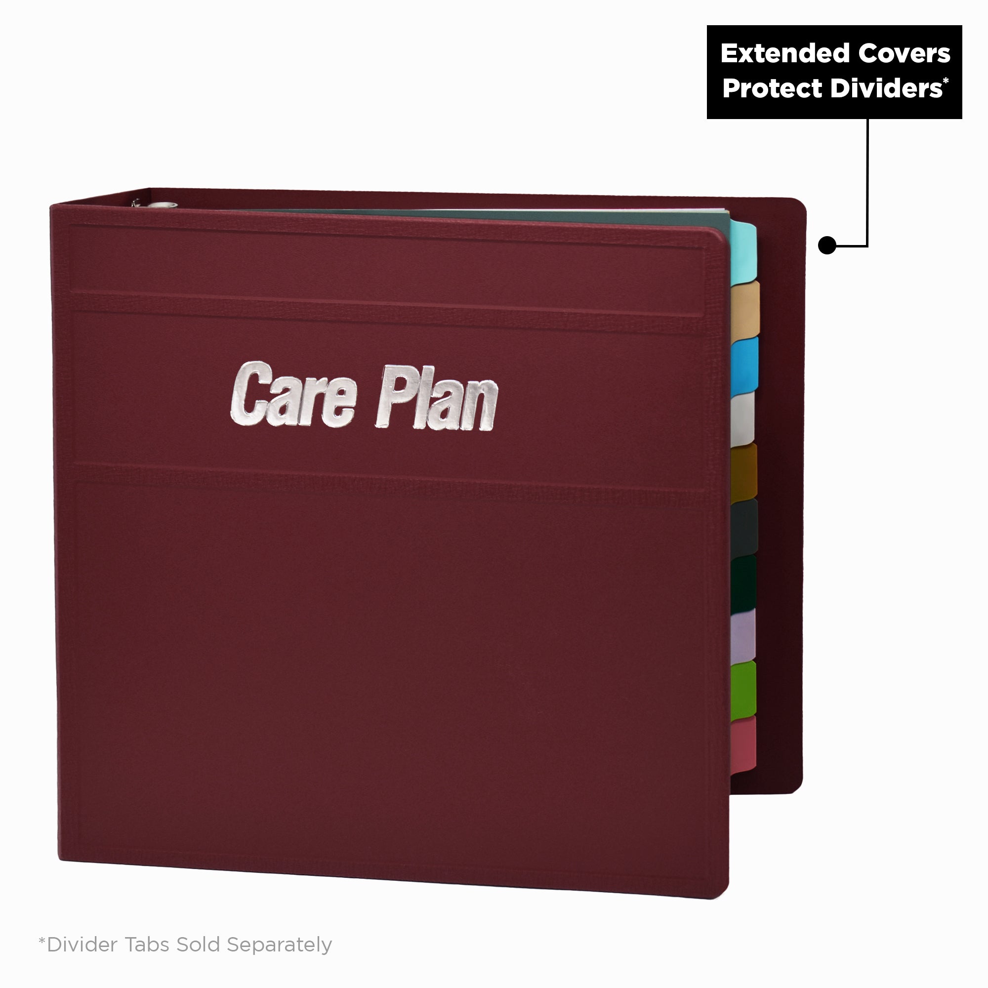 Heavy Duty 3-Ring Binder for Medical Care Plans – Side Opening