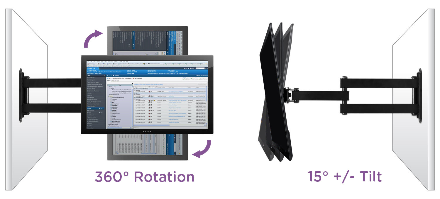 CarePod™ Full-Motion Monitor Mount
