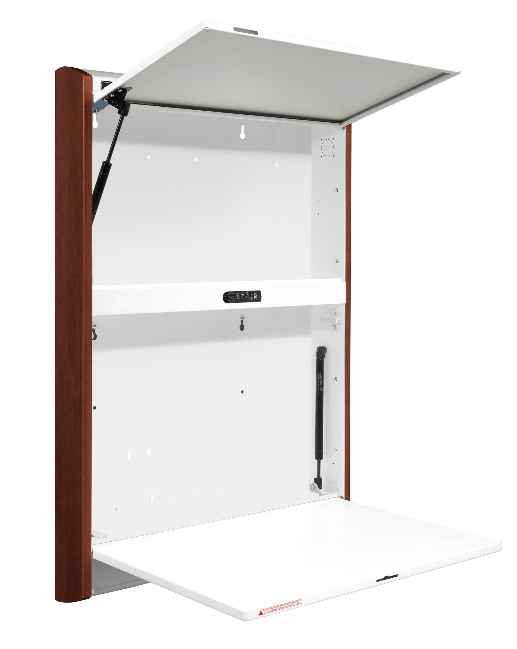 Premium 2-Door Wide Wall Cabinet, 28.3"W x 41.3"H x 4"D, WALLAroo® 6670 Series