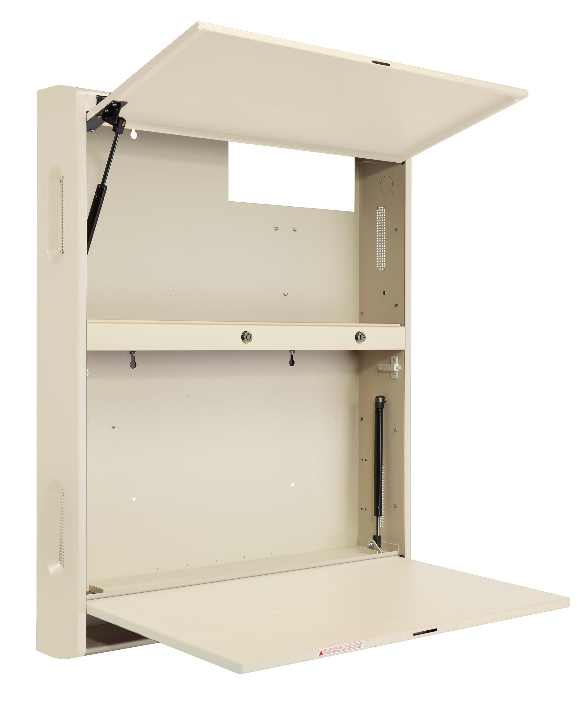 Premium 2-Door Extra-Wide Wall Cabinet, 32.9"W x 41.3"H x 6"D, WALLAroo® 6690 Series