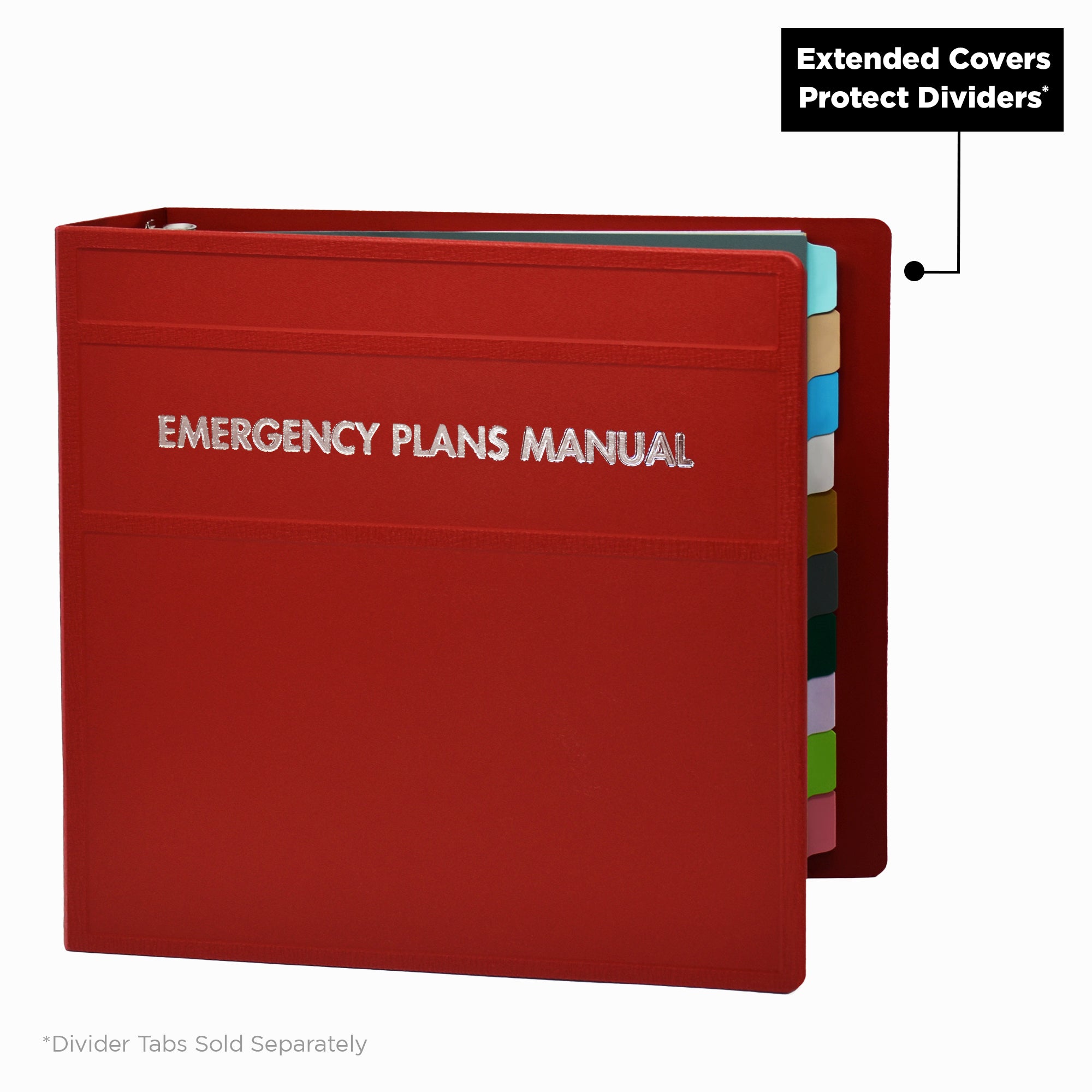 Heavy Duty 3-Ring Binder for Emergency Plans – Side Opening