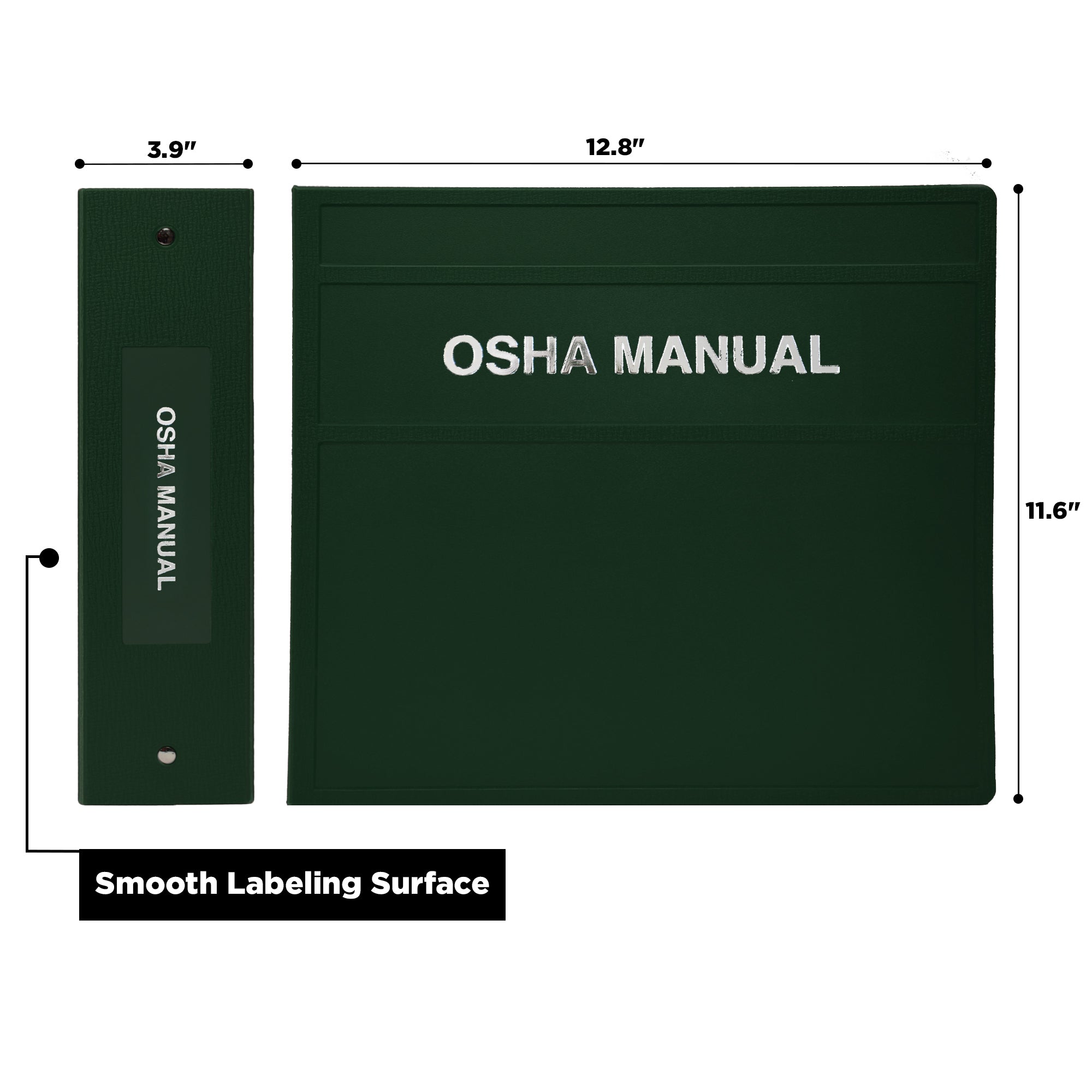 Heavy Duty 3-Ring Binder for OSHA Manuals – Side Opening