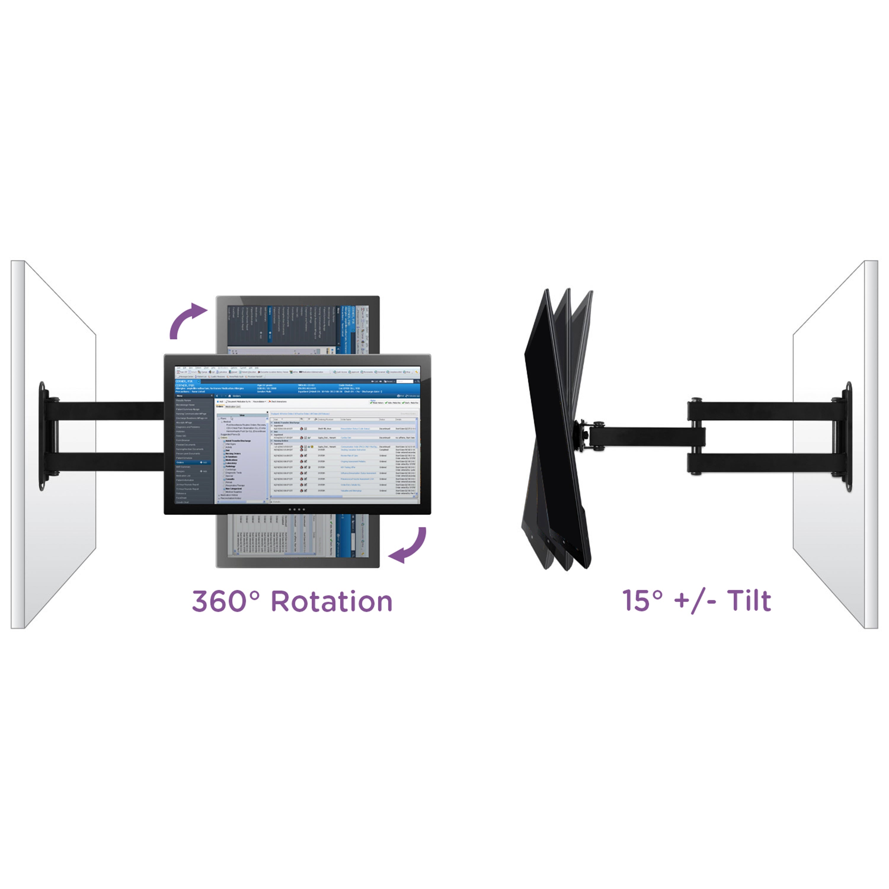 CarePod™ Full-Motion Monitor Mount