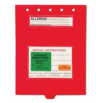 Condition Alert Sheet Top Opening Plastic Dividers, Pack of10